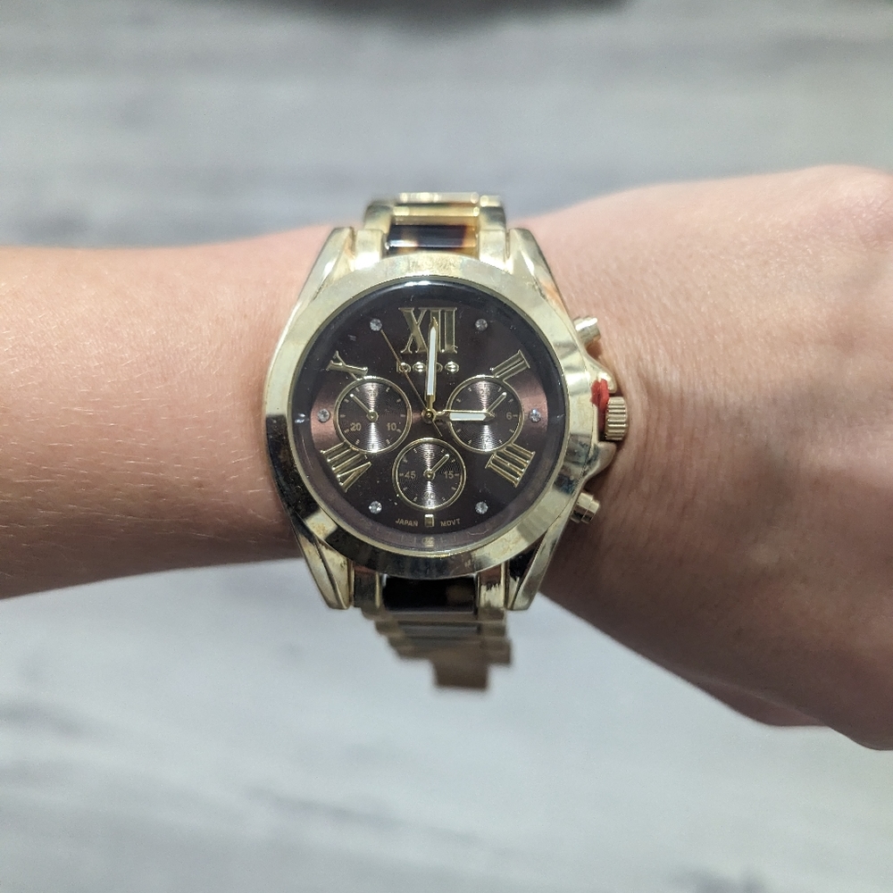 Bebe Tortoise Link Watch